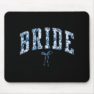 Chinoiserie Bride Floral Toile De Jouy Coquette Bo Mouse Pad