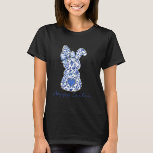 Chinoiserie Bunny Rabbit Vintage Blue and White Pa T-Shirt