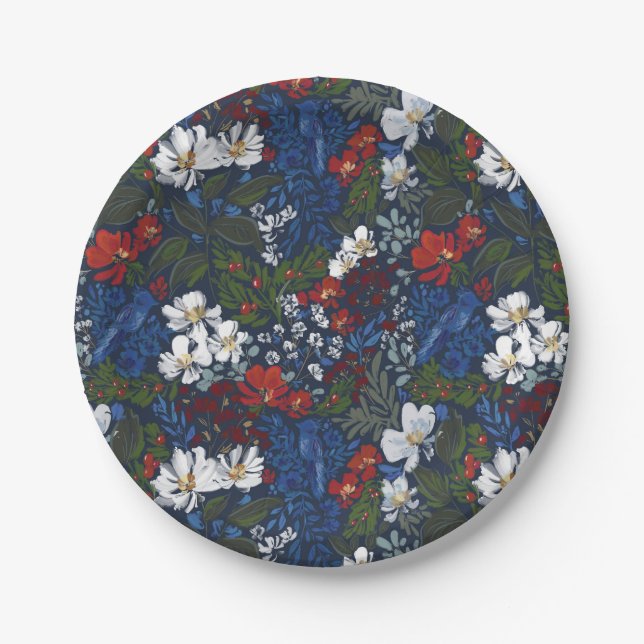 Chinoiserie Cheer Paper Plate (Front)