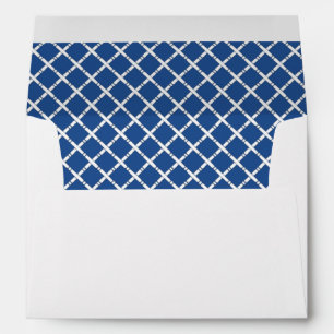 Chinoiserie Chic Bamboo Blue and White Envelope