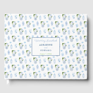 Chinoiserie Chic Double Happiness Jars Wedding Guest Book