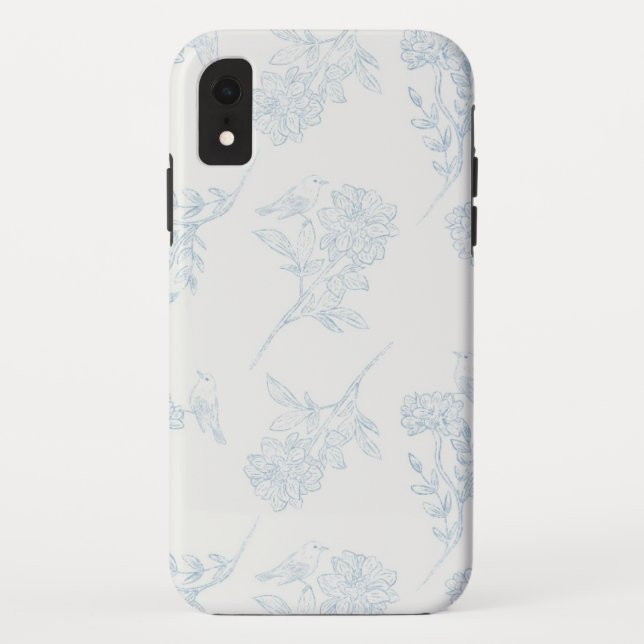 Chinoiserie Chic Floral iPhone Case (Back)