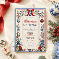 Chinoiserie Christmas Mahjong