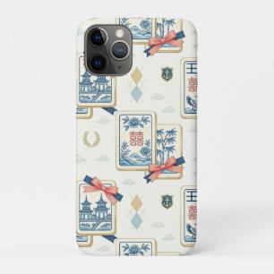 Chinoiserie Custom Grandmillennial Mahjong iPhone 11 Pro Case