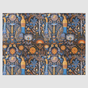 Chinoiserie Exotic Birds Botanical Pattern (10) Tissue Paper