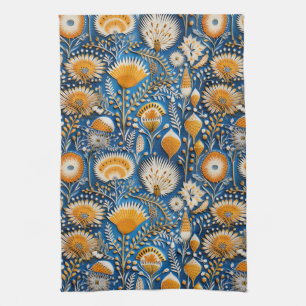 Chinoiserie Exotic Birds Botanical Pattern (2) Kitchen Towel