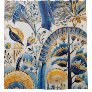 Chinoiserie Exotic Birds Botanical Pattern (4)