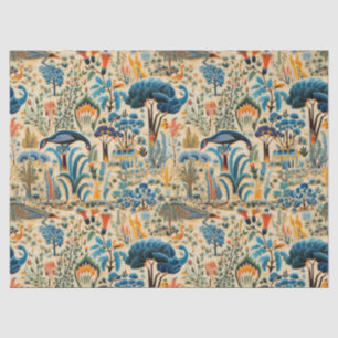 Chinoiserie Exotic Birds Botanical Pattern (6) Tissue Paper