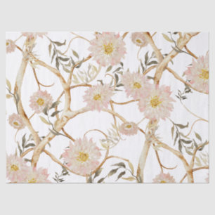 Chinoiserie Floral Tree Peony Greenery Decoupage Tissue Paper