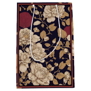 Chinoiserie Florals  Medium Gift Bag