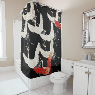 Chinoiserie Flying Crane Zen Minimalist Kimono Art