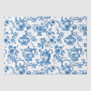  Chinoiserie French Toile Du Jouy Tea Pattern Tissue Paper