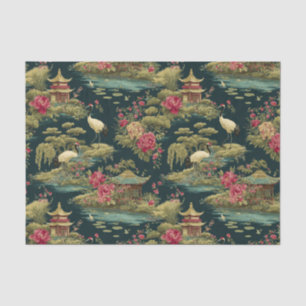 Chinoiserie Garden Gift Wrapping Tissue Paper  
