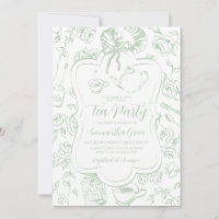 Chinoiserie Gender Neutral Tea Party Baby Shower