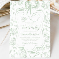 Chinoiserie Gender Neutral Tea Party Baby Shower