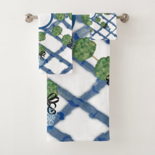 Chinoiserie Ginger Jar    Bath Towel Set