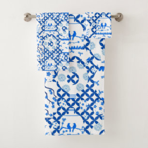 Chinoiserie Ginger Jar Jars  Bath Towel Set