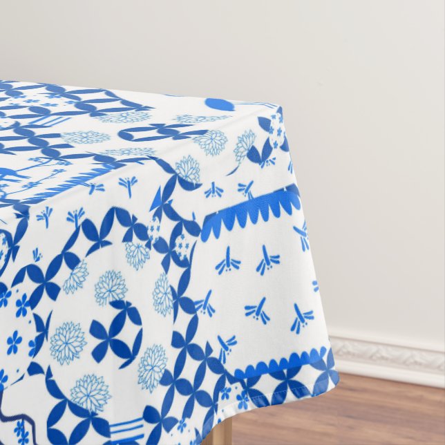 Chinoiserie Ginger Jar Jars  Tablecloth (In Situ)