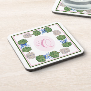 Chinoiserie Ginger Jar Jars Topiary Basket Coaster