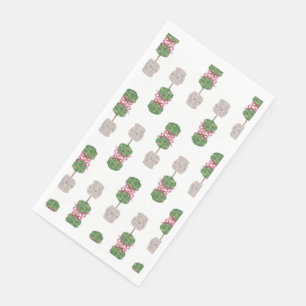 Chinoiserie Ginger Jar Jars Topiary  Napkin