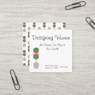 Chinoiserie Ginger Jar Jars Topiary Square Business Card