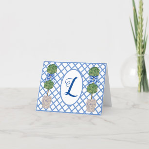 Chinoiserie Ginger Jar Jars Topiary  Thank You Card