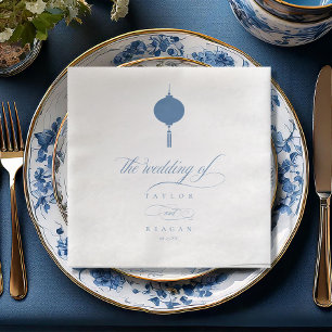 Chinoiserie Hanging Lantern Motif ID1094 Napkin