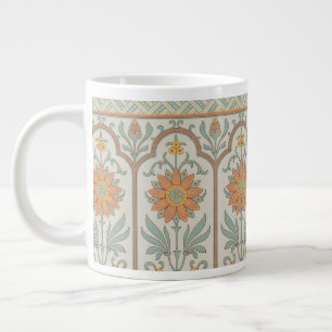 Chinoiserie Japanese Floral Zen Wallpaper Large Coffee Mug