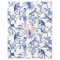 Chinoiserie Jungle Toile | Blue & White Monogram 