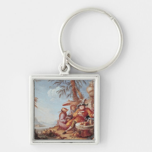 Chinoiserie Keychain (Front)