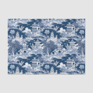 Chinoiserie Landscape Painting Decoupage  Tissue Paper