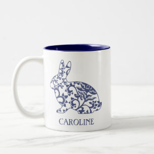 Chinoiserie Lapin Rabbit Mug personnalisé