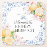 Chinoiserie Lemon Tea Party Table Decor