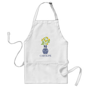 Chinoiserie Lemon Tree Personalized Apron