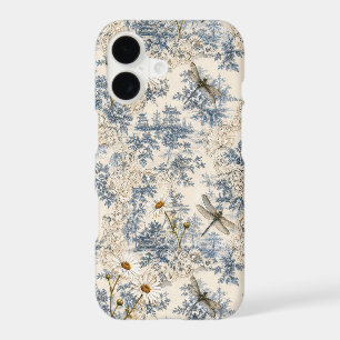 Chinoiserie Libellules, Marguerites et Dentelle