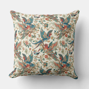Chinoiserie Love Birds Throw Pillow