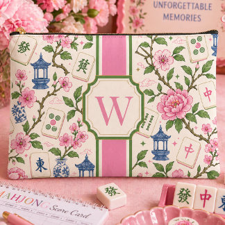 Chinoiserie Mahjong Bag Personalized Monogram