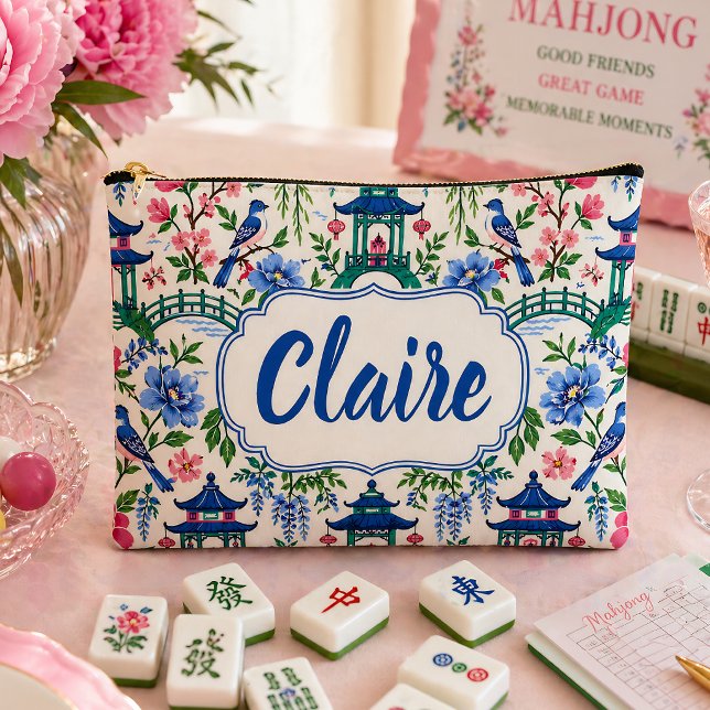 Chinoiserie Mahjong Tile Bag Personalized (Creator Uploaded)