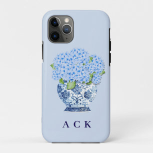 Chinoiserie Nantucket Blue Hydrangeas  iPhone 11 Pro Case
