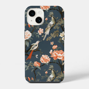 Chinoiserie on Denim Blue iPhone 14 Case