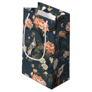 Chinoiserie on Denim Blue Small Gift Bag