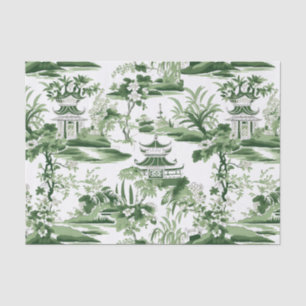 Chinoiserie Orient Landscape Painting Decoupage Tissue Paper