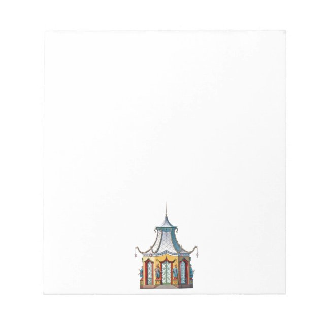 Chinoiserie Pagoda Notepad (Front)
