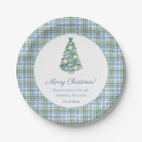 Chinoiserie Pale Blue Green Christmas Brunch Party
