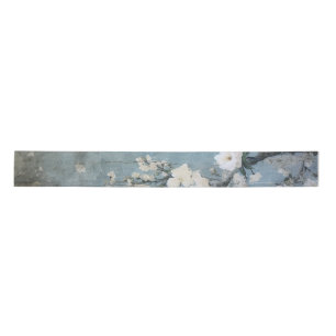 Chinoiserie Panel Distressed Blue - Customizable Satin Ribbon