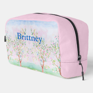 Chinoiserie preppy watercolor grandmillennial dopp kit