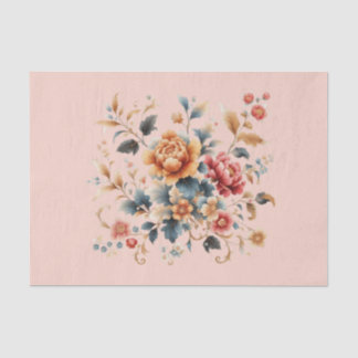 Chinoiserie Rich Floral  Tissue Paper
