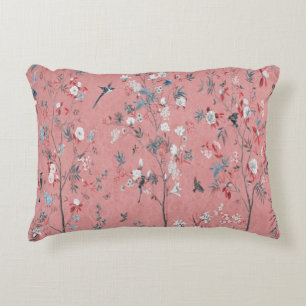 Chinoiserie rose Coussin