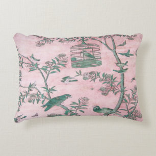 Chinoiserie rose Coussin