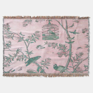 Chinoiserie rose Jeu de couverture
